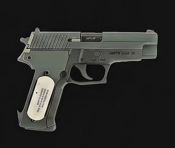 Sig Sauer pistol with RuBee tag
